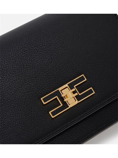 SMALL SHOULDER STRAP WITH LOGO PLATE ELISABETTA FRANCHI | BS11A51E2110 nero